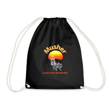 Traîneau à chiens Musher - Sac de sport léger - noir - Devant