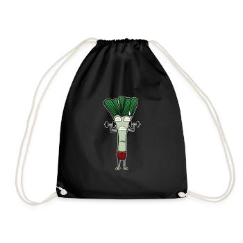 Leek - Drawstring Bag - black - Front