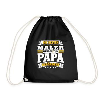 Maler - Turnbeutel - Schwarz - Vorne