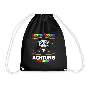 Erstklässler Achtung ich komme - Turnbeutel - Schwarz - Vorne