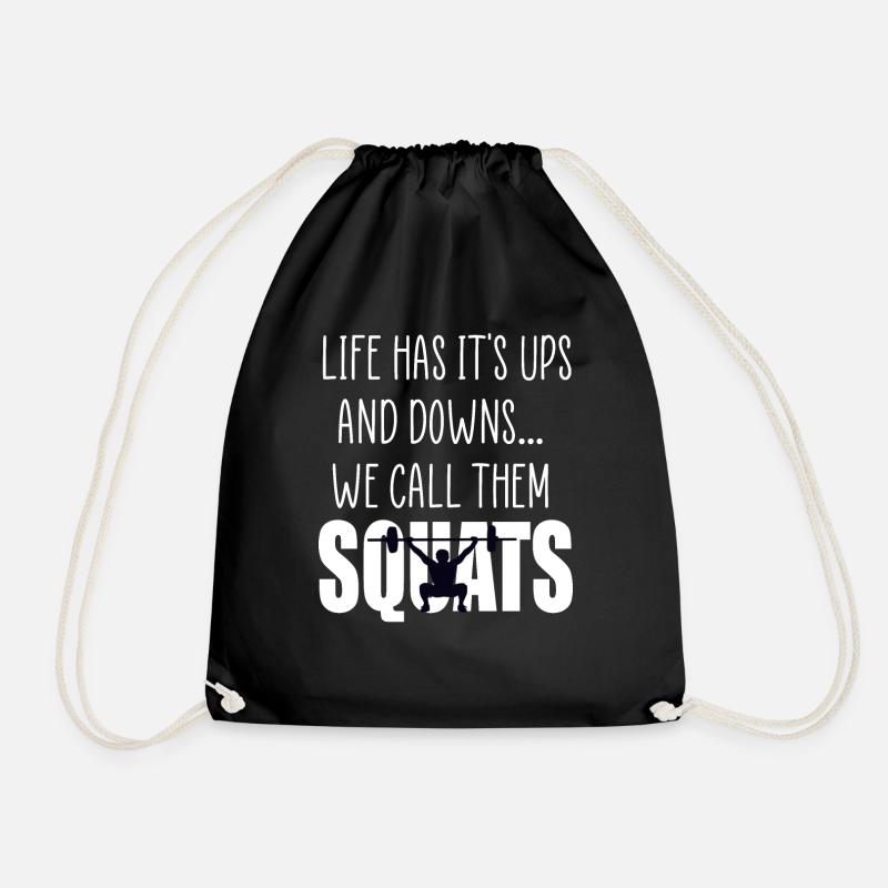 Squats Gym Angebot - Turnbeutel - Schwarz