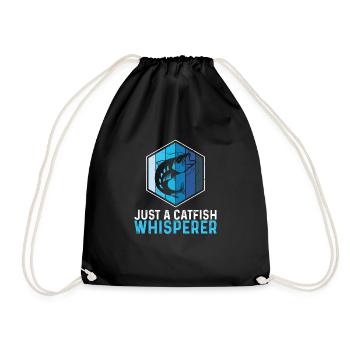 Catfish Whisperer Humour de pêche pour pêcheur de - Sac de sport léger - noir - Devant