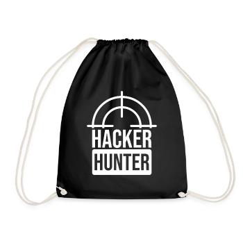 Hacker Hunter Gaming Warzone Streamer Console Game - Turnbeutel - Schwarz - Vorne