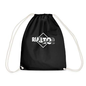 Rialto California Adventure Hiking Nature City - Drawstring Bag - black - Front