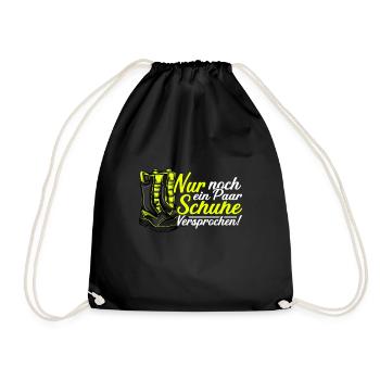 Feuerwehrfrau Feuerwehr Feuerwehrmann Mama - Turnbeutel - Schwarz - Vorne