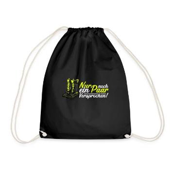 Feuerwehrfrau Feuerwehr Feuerwehrmann Mama - Turnbeutel - Schwarz - Vorne