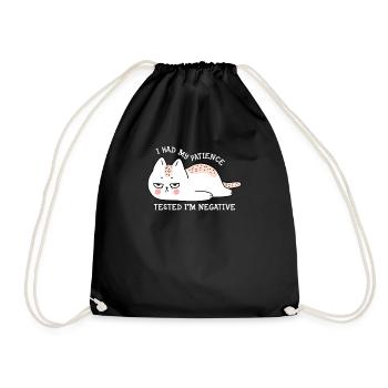 J’ai mis ma patience à l’épreuve - Sac de sport léger - noir - Devant