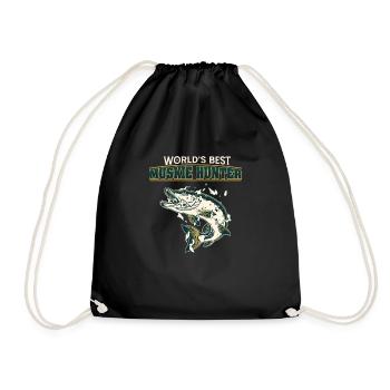 World's Best Funny Northern Pike Fishing For A - Drawstring Bag - black - Front