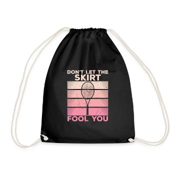 Jeu de tennis amusant pour raquette de sport, - Sac de sport léger - noir - Devant