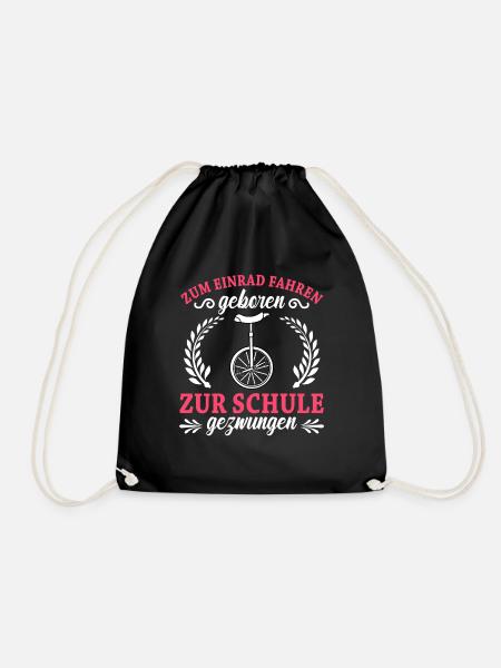 Einrad - Turnbeutel - Schwarz