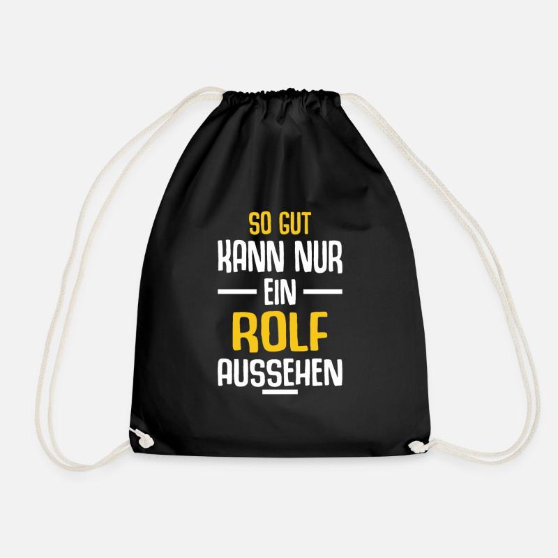 Rolf Vorname Name Geburtstag - Turnbeutel - Schwarz