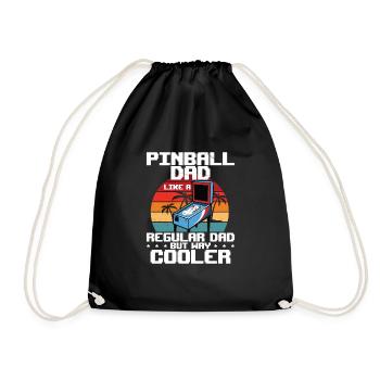 Pinball Dad Funny Arcade Gaming Humor für einen - Turnbeutel - Schwarz - Vorne