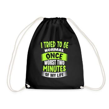 J’ai essayé d’être normal - Sac de sport léger - noir - Devant