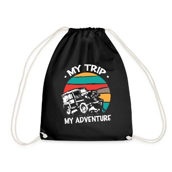 Mon voyage Mes Jeeps d’aventure - Sac de sport léger - noir - Devant