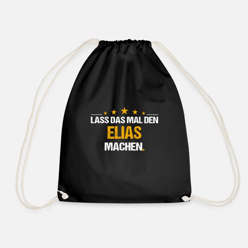 Lass das mal den Elias machen Name - Turnbeutel - Schwarz