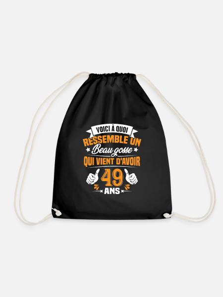 Voici à Quoi Ressemble Un Beau Gosse 49 ans Cadeau - Sac de sport léger - noir