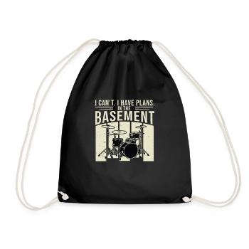 I Can't I Have Plans Drumming For A Batteur - Sac de sport léger - noir - Devant