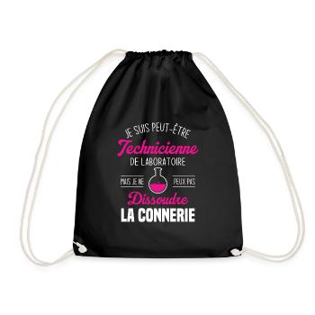 Je suis peut être technicienne de laboratoire - Sac de sport léger - noir - Devant