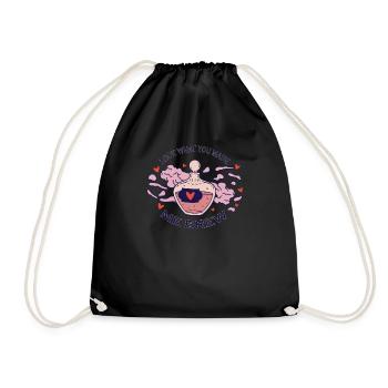 Look what you brewed for me - Drawstring Bag - black - Front