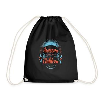 Genial Wie Meine Kinder Zitieren Kindergeschenk - Turnbeutel - Schwarz - Vorne