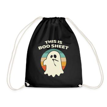 C’est Boo Sheet Ghost Retro Halloween - Sac de sport léger - noir - Devant