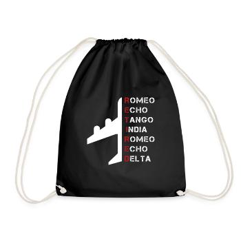 Romeo Echo Tango Indien Romeo Echo Delta - Turnbeutel - Schwarz - Vorne