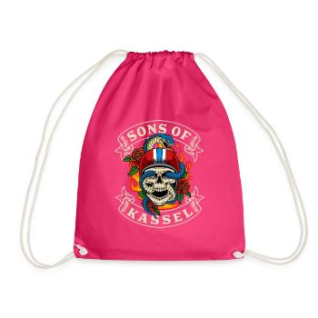 Kassel Biker Geschenk fils de Kassel - Sac de sport léger - fuchsia - Devant