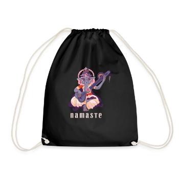India God Shiva Hinduism Ganesha Deity - Drawstring Bag - black - Front