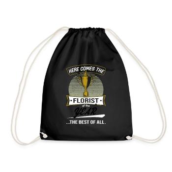 Trophy Cup for Florist of the Year - Drawstring Bag - black - Front