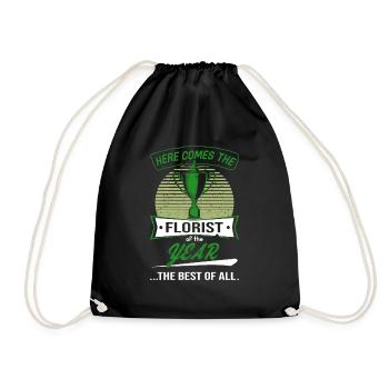 Trophy Cup for Florist of the Year - Drawstring Bag - black - Front