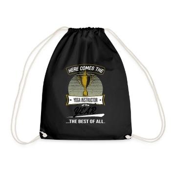 Trophy Cup for Gardener of the Year - Drawstring Bag - black - Front