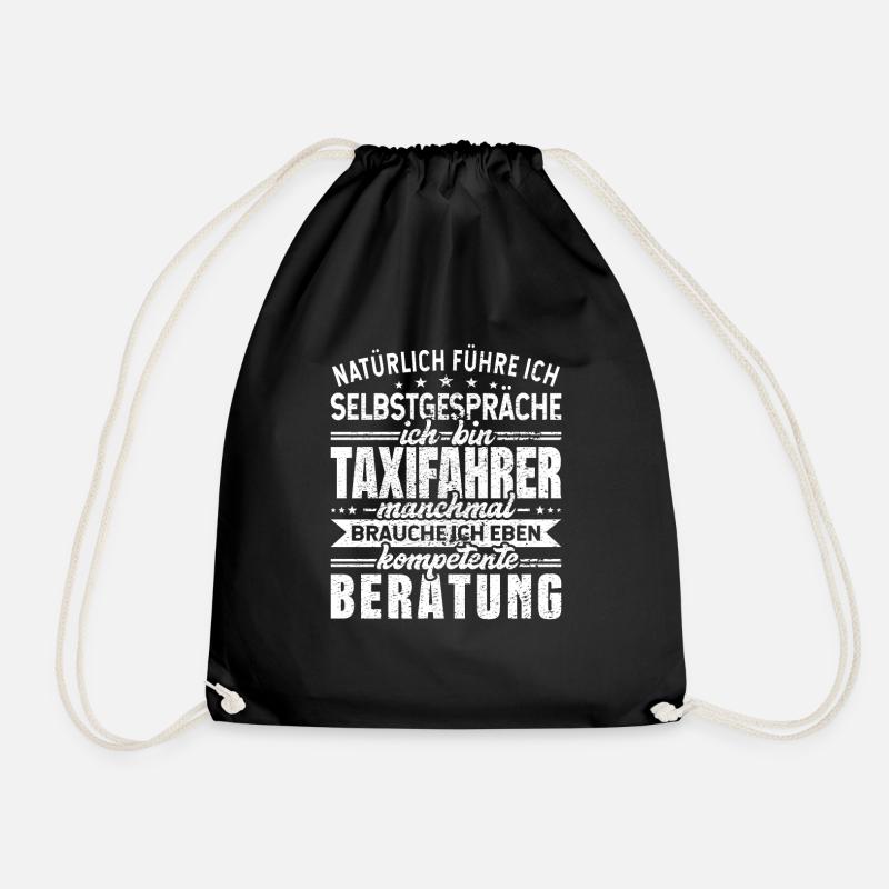 Taxifahrer - Turnbeutel - Schwarz