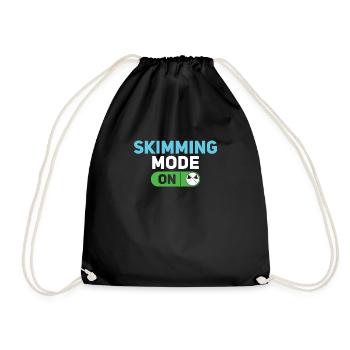 Mode écumoire sur le service amusant Pool Guy - Sac de sport léger - noir - Devant