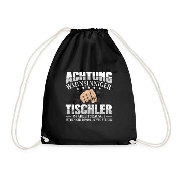 Tischler - Turnbeutel - Schwarz - Vorne