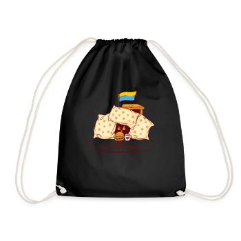 Symboles de la langue ukrainienne Ukraine Drapeaux Alarme - Sac de sport léger - noir - Devant