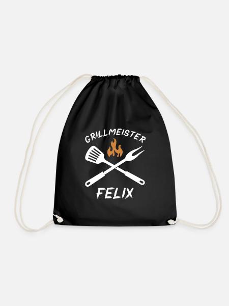 Grillmeister Felix - Turnbeutel - Schwarz