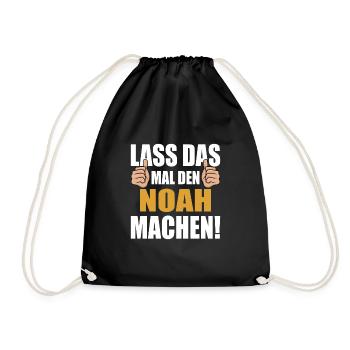 Lass das mal den Noah machen - Turnbeutel - Schwarz - Vorne