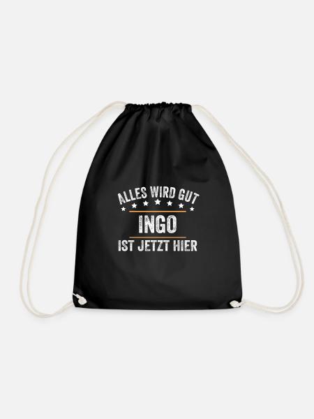 Ingo Vorname Name Geburtstag - Turnbeutel - Schwarz