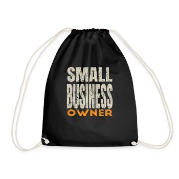 Propriétaire de petite entreprise Lady Man Quote Gift - Sac de sport léger - noir - Devant