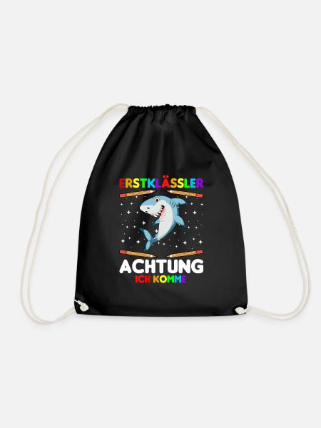Erstklässler Achtung ich komme - Turnbeutel - Schwarz