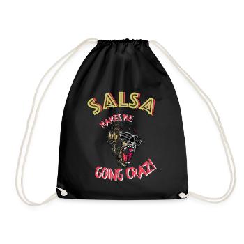 Salsa Makes Me Going Crazy - Drawstring Bag - black - Front