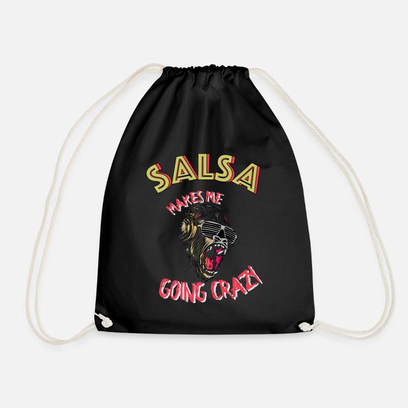 La salsa me rend folle - Sac de sport léger - noir