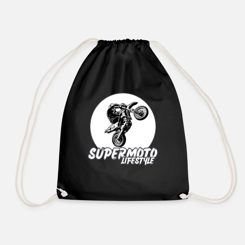 Supermotard / Supermotard / Supermotard Wheelie Bikers - Sac de sport léger - noir