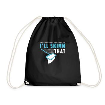 Je vais écrémer ce drôle de Pool Guy Service - Sac de sport léger - noir - Devant
