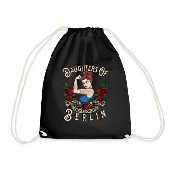 Berlin Frau Geschenk filles de Berlin Frauen - Sac de sport léger - noir - Devant