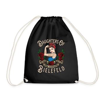 Bielefeld Frau Geschenk filles de Bielefeld - Sac de sport léger - noir - Devant