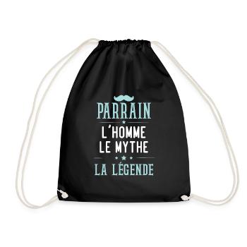 Parrain, l'homme, le mythe, la légende - Sac de sport léger - noir - Devant
