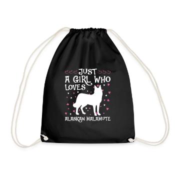 Alaska Malamute Chiens Cadeaux - Sac de sport léger - noir - Devant