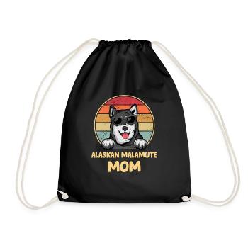 Alaska Malamute Chiens Cadeaux - Sac de sport léger - noir - Devant