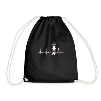 Appenzeller Mountain Dog Gift Dogs - Drawstring Bag - black - Front